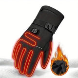 NNETM Winter Electric Battery Heating Gloves - Touch Screen Motor Gloves