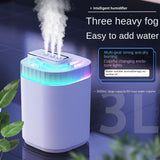NNETM Silent Rhythm Humidifier 3L Three Spout Home Office