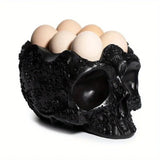 NNETM Skull Head Egg Holder - Resin Decoration