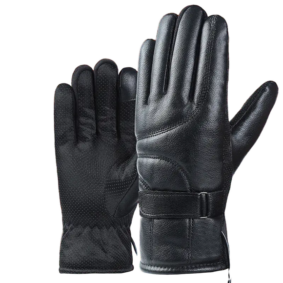 NNETM Winter Warm USB Heated Gloves - Touch Screen, Waterproof, Black