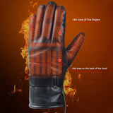 NNETM Winter Warm USB Heated Gloves - Touch Screen, Waterproof, Black