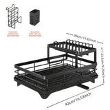 NNETM Double-Layer Kitchen Sink Drain Rack