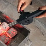 NNETM Portable Manual BBQ Blower Handheld Grill Fan