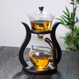 NNETM Lazy Kung Fu Glass Teapot Set with Infuser