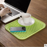 NNETM Silicone Round Mat Non-Slip Coaster (2 pcs)