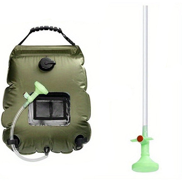 NNETM Portable Solar Heated Camping Shower Bag (5 Gallon)