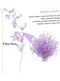 NNEOBA 50-Piece Purple Crystal Droplet Bouquet | Home & Party Decoration Set