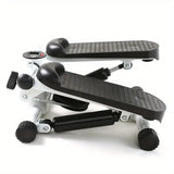 NNETM Compact Hydraulic Fitness Stair Stepper with Resistance Bands
