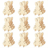 NNETM 10pcs Wooden Easter Bunny DIY Decoration Set
