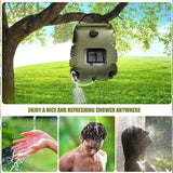 NNETM 20L Solar Heated Camping Shower Bag - Portable Outdoor Bathing Solution