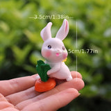 NNETM Rabbit Figurines for Fairy Garden & Decor (6pcs)