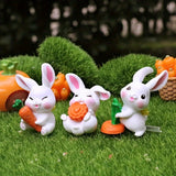 NNETM Rabbit Figurines for Fairy Garden & Decor (6pcs)