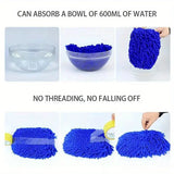 NNETM Telescopic Microfiber Car Wash Brush Mop with Chenille Bristles