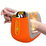 NNETM Electric Hand Massager with Acupoint Heated Air Compression(Orange)