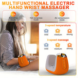 NNETM Electric Hand Massager with Acupoint Heated Air Compression(Orange)