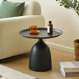 NNETM Contemporary Black Wrought Iron Side Table