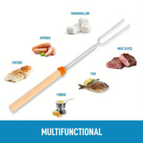 NNETM 8pcs Extendable Stainless Steel Marshmallow Roasting Sticks