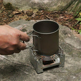 NNETM Zinc Alloy Folding Camp Stove for Outdoor Cooking (2pcs)