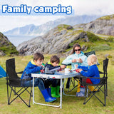 NNETM 4-Pack Portable Folding Camping Chairs – Lightweight Outdoor Chairs with Cup Holder & Carry Bag