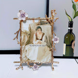 NNETM Nordic Gold Metal Photo Frame – Luxury Tabletop Picture Frame