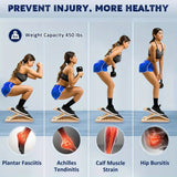 NNETM Adjustable Fitness Wooden Slant Board for Calf Stretching & Squats(Brown)