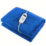 NNETM Heated Electric Throw Blanket - Double-Sided Flannel