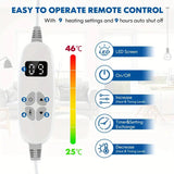 NNETM Heated Electric Throw Blanket - Double-Sided Flannel