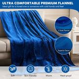 NNETM Heated Electric Throw Blanket - Double-Sided Flannel