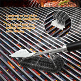 NNETM BBQ Grill Brush with Scraper with 3-Head