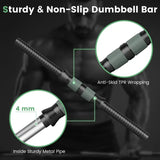 NNETM 3-in-1 Adjustable Dumbbells, Kettlebell, and Barbell Weight Set – Gray
