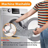 NNETM Electric Heat Pad Adjustable Heating Mat Warmer for Back Pain Relief
