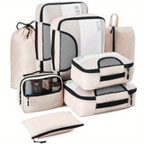 NNETM 8PCS Travel Organizer Storage Set