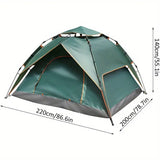 NNETM Waterproof Oval Pop-Up Camping Tent - Outdoor Survival