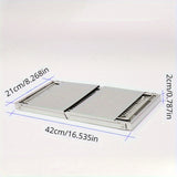 NNETM Foldable Stainless Steel Charcoal Grill for Outdoor
