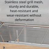 NNETM Foldable Stainless Steel Charcoal Grill for Outdoor