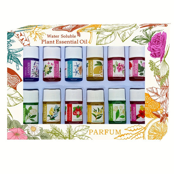 NNETM 12 Bottles Essential Oil Humidifier Aromatherapy Set
