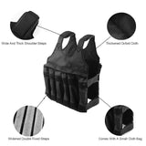 NNETM Adjustable 50kg Weighted Vest for Fitness Training