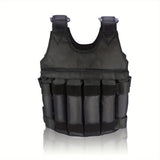 NNETM Adjustable 50kg Weighted Vest for Fitness Training