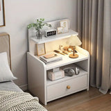 NNETM Multi-Layer Bedside Table Organizer - Warm White