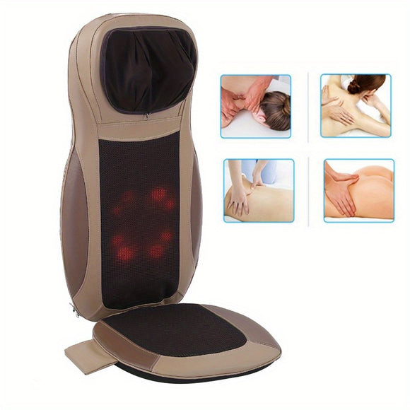 NNETM Recreational Massage Chair Seat Cushion(Brown)