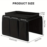 NNETM Sofa Armrest Organizer with Tray & Storage Pockets