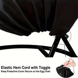 NNETM Heavy-Duty Hanging Egg Chair Cover with Zipper Closure