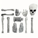 NNETM 2 Sets Skeleton Body Part Props – 12-Piece Plastic Scatter Bones