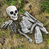 NNETM 2 Sets Skeleton Body Part Props – 12-Piece Plastic Scatter Bones