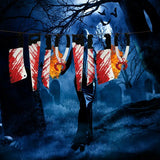 NNETM 8 Blood Knife Pull Flags W/ Hanging Ornaments - 2 Sets