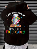 NNETM Printed Casual Pullover Hoodie
