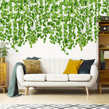 6pcs Lifelike Artificial Ivy Garland- Vibrant Green Plastic Foliage with Detailed Leaves for Weddings, Parties, and Home Decor | No Power Needed, Featherless- 100CM/ 39.37IN