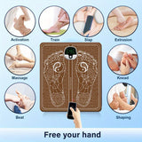 NNETM Rechargeable EMS Foot Massager with Intelligent Chip & Remote Control(Brown)