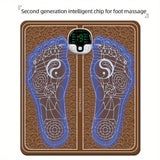 NNETM Rechargeable EMS Foot Massager with Intelligent Chip & Remote Control(Brown)