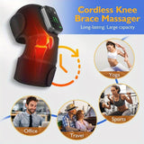NNETM Cordless Heating Knee Pad with Massage Function - Black